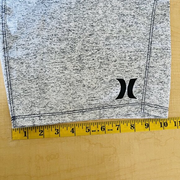 Hurley Men’s Stripe Shorts Beach Ocean Surf Polyester Sz 30 Blue Grey Drawstring - Picture 11 of 11